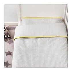 Фото3.Постіль дитяча для ліжечка, сірий 60x120 см KLAMMIG 203.731.93 IKEA