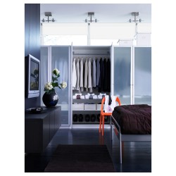 Фото2.Подвесной светильник, 2 лампы, хром, прозрачное стекло FUGA IKEA 302.626.27