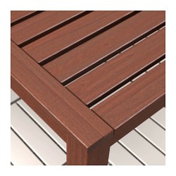 Фото1.Комплект садовый IKEA ÄPPLARÖ 392.921.06 (Стол + скамья + 6 кресел) коричневый