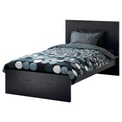 Фото1.Каркас кровати темно-коричневый 90х200 Luröy MALM IKEA 390.095.61