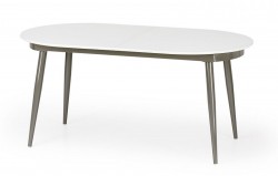 Фото5.Обідній стіл Halmar Crispin 160-200x90x76 см Білий/Сірий