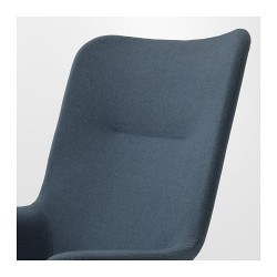 Фото4.Кресло для отдыха VEDBO Gunnared blue 404.235.83 IKEA