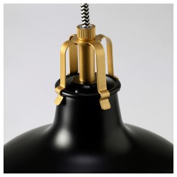 Фото1.Подвесной светильник черный RANARP IKEA 903.963.89