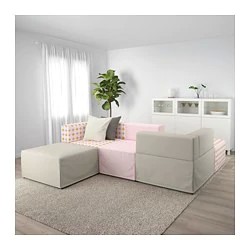 Фото1.Диван 3-місний модульний  KUNGSHAMN Ikea рожевий/ бежевий/ різнокольоровий  192.750.80