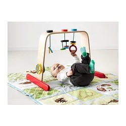 Фото1.Тренажер для младенца, береза, разноцветный LEKA 701.081.77 IKEA