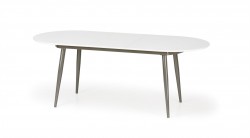 Фото4.Обідній стіл Halmar Crispin 160-200x90x76 см Білий/Сірий