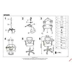 Фото2.Крісло Halmar SPIKER Зелений