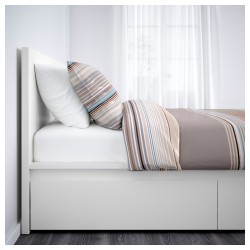 Фото1.Каркас кровати белый 160х200 Lönset MALM IKEA 791.760.82