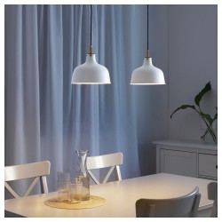 Фото2.Подвесной светильник кремовый RANARP IKEA 103.909.61