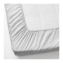 Фото4.Комплект постельного белья, 3 предм, серый 60x120 см KLAMMIG 203.731.93 IKEA