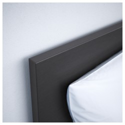 Фото3.Кровать с контейнером темно-коричневая 140х200 MALM IKEA 102.498.68