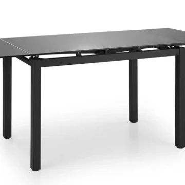 Фото1.Комплект обеденный JASPER стол и 4 стулья черный/серый