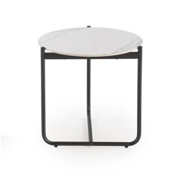 Фото2.Журнальний столик ACUNA S, біла мармурова стільниця