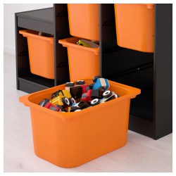 Фото2.Стеллаж, чорний, оранжевий TROFAST IKEA 192.286.73