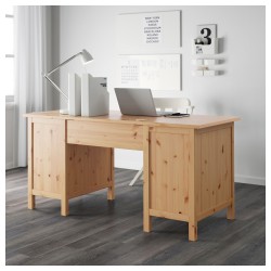 Фото4.Письменный стол светло-коричневый HEMNES IKEA 502.821.44