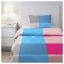Фото2.Комплект постельного белья BRUNKRISSLA 303.754.98 разноцветный 200*200/50*60 IKEA