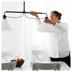 Фото3.Подвесной светильник, двойной, белый ALVANGEN IKEA 902.632.85