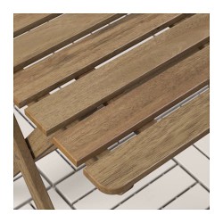 Фото4.​Комплект садовый IKEA ASKHOLMEN (стол + 2 стула) 291.835.32 светло-коричневый