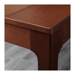 Фото4.Розкладний стіл коричневий 120/180x80 EKEDALEN 303.408.09 IKEA