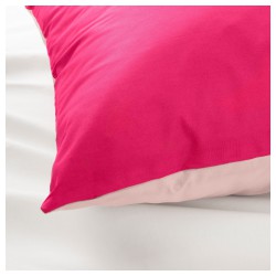 Фото3.Комплект постельного белья DVALA 603.774.86 розовый 200*200/50*60 IKEA