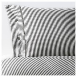 Фото4.Комплект постельного белья NYPONROS 602.300.03 серый 200*200/50*60 IKEA