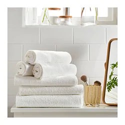 Фото3.Рушник для ванни HÄREN 100x150 cm IKEA 001.635.58 білий