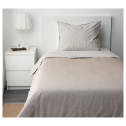 Фото1.Комплект постельного белья BLÅVINDA 004.049.68 бежевый 160*200/70*80 IKEA
