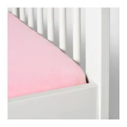 Фото1.Постіль дитяча для ліжечка біле, рожеве LEN 60x120 см  ІКЕА  603.201.88