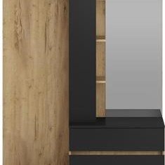 Фото1.прихожая BAFRA золотой дуб / черный