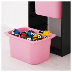 Фото2.Стеллаж, чорний, рожевий TROFAST IKEA 092.286.35