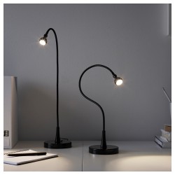 Фото3.Светодиодная настольная лампа черная JANSJÖ IKEA 603.859.43