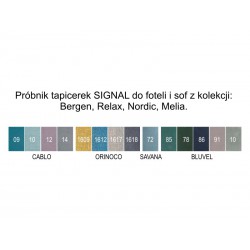 Фото2.Крісло Signal Nordic 1 velvet Bluvel 5 кольорів