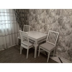 Фото5.Кресло белое сиденья светло-серое EKEDALEN 603.410.15 IKEA