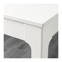 Фото4.Раскладной стол белый 120 / 180x80 EKEDALEN 703.408.07 IKEA