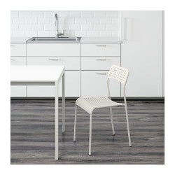 Фото1.Кресло белое ADDE 102.191.78 IKEA