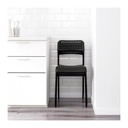 Фото2.Кресло черное ADDE 902.142.85 IKEA