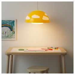 Фото3.Підвісна лампа, жовта SKOJIG IKEA 601.430.01