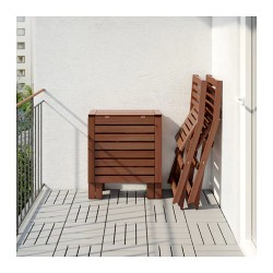 Фото1.Комплект садовый IKEA ÄPPLARÖ 091.835.66 (стол + 2 кресла) коричневый
