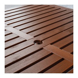 Фото3.Комплект садовый IKEA ÄPPLARÖ 392.898.11 (стол + 8 кресел ) коричневый