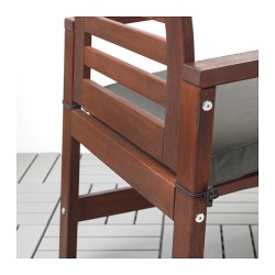 Фото2.Комплект садовый IKEA ÄPPLARÖ 392.920.88 (стол + 4 кресла) коричневый