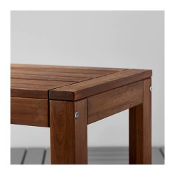 Фото3.Комплект садовый IKEA ÄPPLARÖ 990.539.71 (стол + скамья + 2 кресла) коричневый