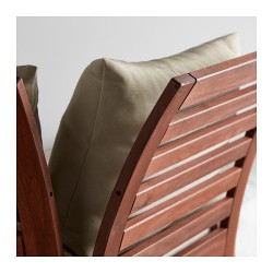 Фото4.2-местный садовый диван коричневый, подушки бежевые, APPLARO 790.203.21 IKEA