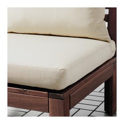 Фото2.2-местный садовый диван коричневый,  подушки бежевые, APPLARO 590.968.83 IKEA