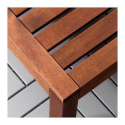 Фото2.Стол / табурет садовый, коричневая морилка, 63x63  APPLARO 802.134.46 IKEA
