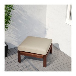 Фото5.Стол / табурет садовый, коричневая морилка, 63x63  APPLARO 802.134.46 IKEA