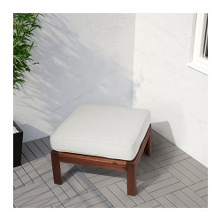Фото3.Стол / табурет садовый, коричневая морилка, 63x63  APPLARO 802.134.46 IKEA