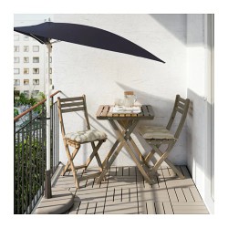 Фото3.Столик садовый IKEA ASKHOLMEN 602.400.35 светло-коричневый