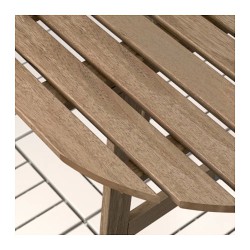 Фото4.Комплект садовий IKEA ASKHOLMEN (стіл +1 стілець) 291.334.05 світло-коричневий