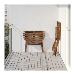 Фото1.​Комплект садовый IKEA ASKHOLMEN (стол + 1 стул) 492.861.76 светло-коричневый