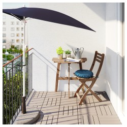 Фото2.​Комплект садовый IKEA ASKHOLMEN (стол + 1 стул) 191.835.23 светло-коричневый